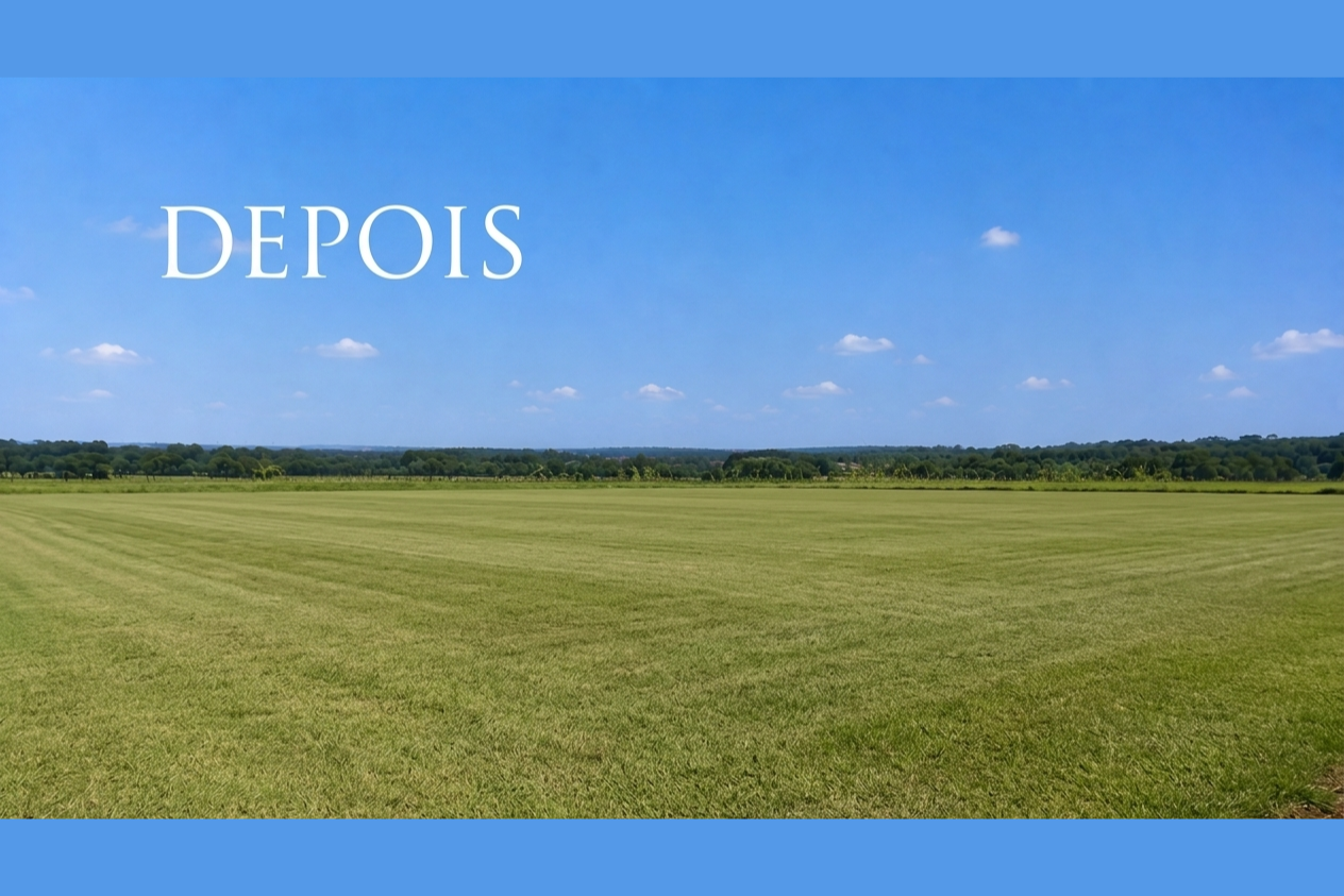 Roçagem de Terrenos - Antes e depois: veja a diferença que a roçagem faz.